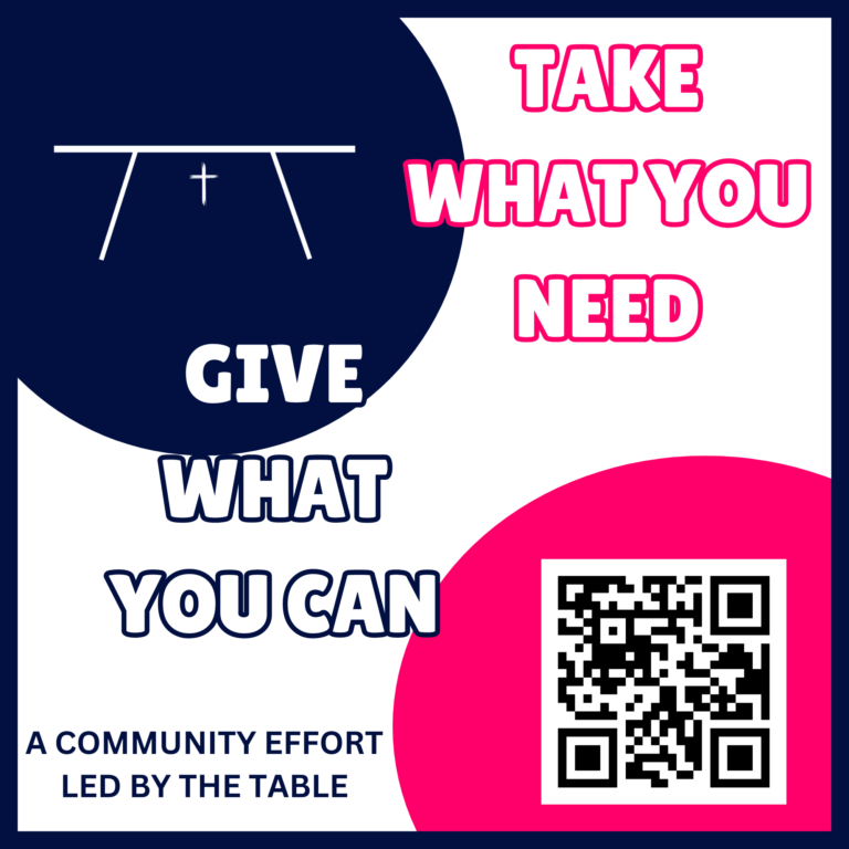 TAKE WHAT YOU NEED, GIVE WHAT YOU CAN